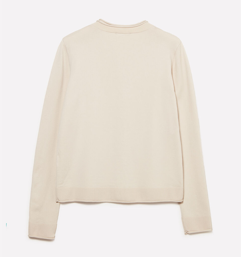 Beige regular fit cardigan - women's cardigans - Beige | Sisley image number 6